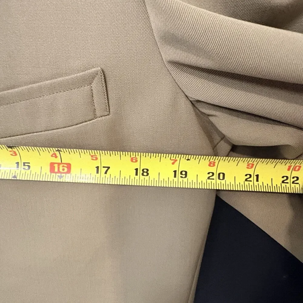 Brooks Brothers 346 Vintage Suit Tan  Wool/poly 80/20 blend Union Made USA 38